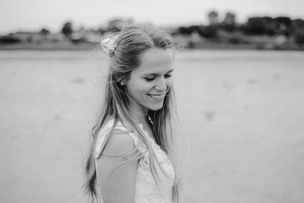 bride smiling 