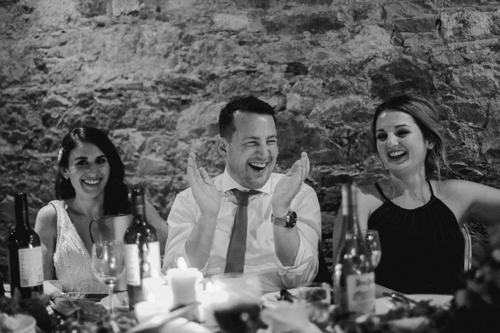 groom clapping