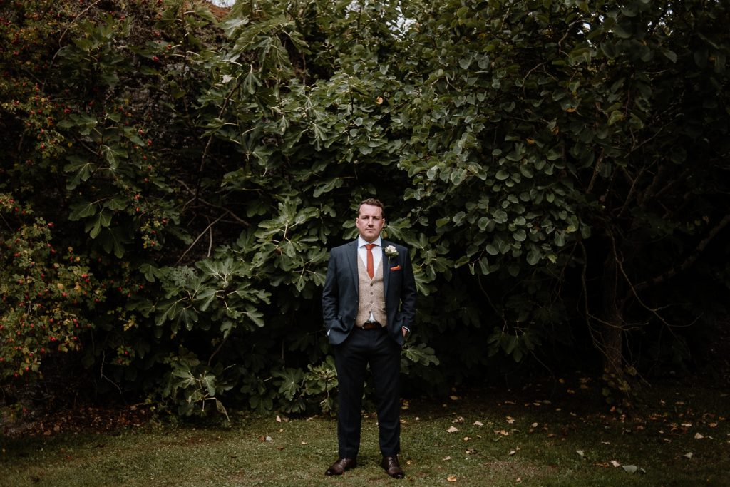 full length groom shot